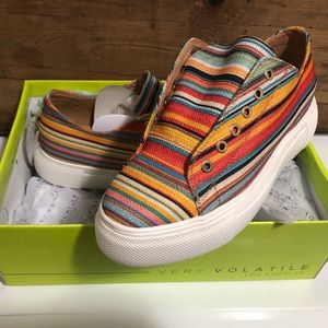 Very volatile serape tennis shoes
